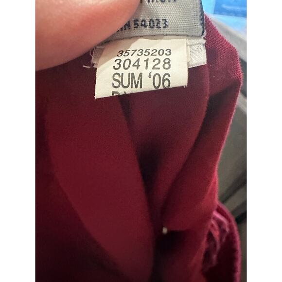 Y2K Gap Red Linen Boho Coastal Cowgirl 90s Minimalist Preppy Knee Length Skirt - Picture 7 of 8